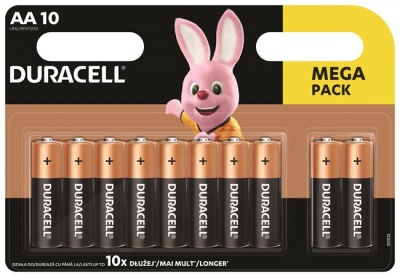 Batéria, tužková AA, 10ks, DURACELL "Basic"