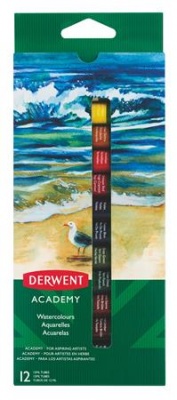 Tempera, sada, 12 ks, 12 ml, DERWENT "Academy"