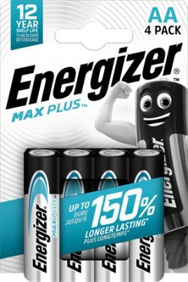 Batéria, AA, tužková, 4 ks, ENERGIZER "Max Plus"