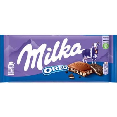 Mliečna čokoláda, 100 g, MILKA „Oreo“