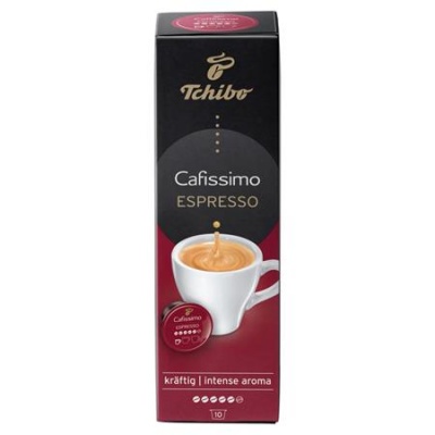 Kávové kapsule, 10 ks, TCHIBO "Cafissimo Espresso Intense"