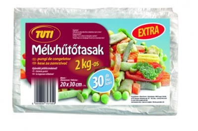 Vrecká do mrazničky, 2 kg, 30 ks, TUTI