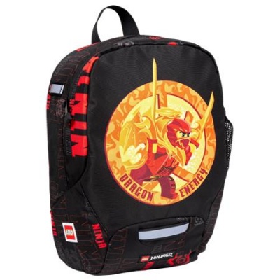 Batoh, pre škôlkarov, LEGO "Ninjago Dragon Energy",  čierny, vzorovaný
