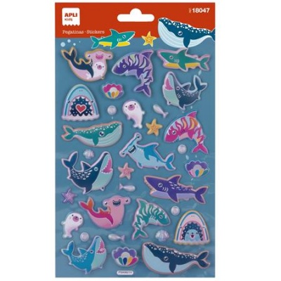 Nálepky kovový efekt, APLI Kids "Stickers", more