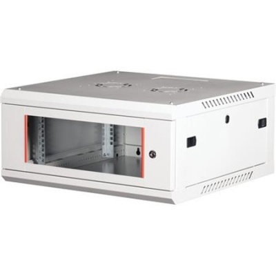 Rack skriňa, nástenná, 19", 4U, v demonte, LANDE "PROlineB", sivá