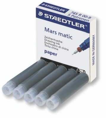 Bombička do technického pera, STAEDTLER "Mars Matic", čierna