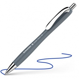Guľôčkové pero, 0,7 mm, stláčací mechanizmus, SCHNEIDER "Slider Rave XB", sivé