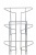 Nástenný prezentačný stojan, na katalógy, A4, 7 priehradok, ALBA, strieborný