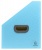 Harmonikový zakladač, 265x325 mm, PP, 12 priehradie, EXACOMPTA "Pop`NCo", cyánovo modrý