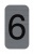 Informačná tabuľka, samolepiaca, 2,5x4,4 cm, hliníkový vzhľad, EXACOMPTA, č. 6
