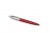 Guľôčkové pero, 0,7 mm, strieborný klip, Kensington červené telo pera, PARKER, "Royal Jotter", modré
