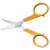 Nožnice na látky, 10 cm, ohnuté, FISKARS "Classic", oranžové
