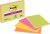 Samolepiaci bloček, 152x101 mm, 4x45 listov, 3M POSTIT "Super Sticky", mix farieb