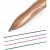 Guľôčkové pero, 0,37 mm, stláčací mechanizmus, 4-farby, ZEBRA "Smooth", rose gold